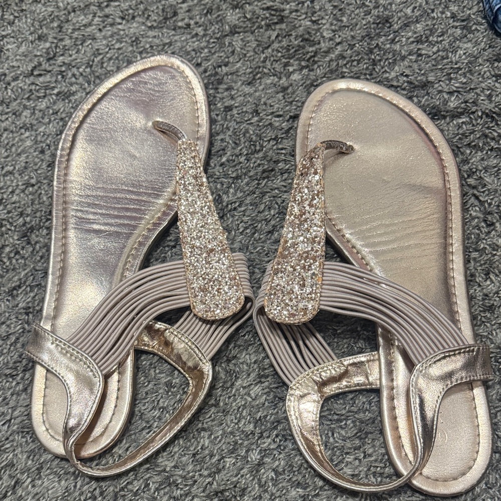Elegant Metallic Sandals